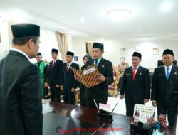 Sekprov Herwan Lantik 6 Pejabat Setda Bengkulu, Rotasi Jabatan Guna Optimalisasi Kinerja