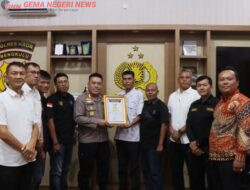 Terima Anugerah Sahabat Pers, AKBP Yuriko Ucapkan Terimakasih Kepada SMSI