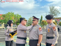 Upacara Kenaikan Pangkat Pengabdian Personil Polres Kaur