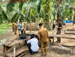 Pembongkaran Lokasi Perjudian Sabung Ayam di Desa Pelajaran I