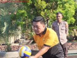 Semarak Hari Bhayangkara ke-79, Kapolres Kaur Buka Turnamen Voli Internal