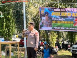 Semangat Soliditas! Turnamen Mini Soccer Antar Satker Polres Kaur Semarakkan Hari Bhayangkara ke-79