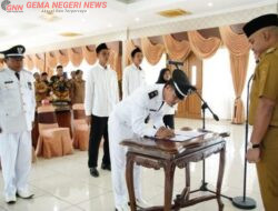 Bupati Tebo Pimpin Pengukuhan Pj Kades dan Anggota BPD PAW di Pendopo Rumah Dinas