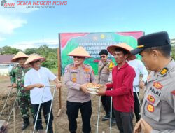 Dukung Swasembada Pangan 2025, Polres Kaur Tanam Jagung Serentak di Lahan Perhutanan Sosial