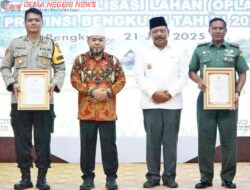 Bengkulu Targetkan Cetak Sawah 2.200 Hektare, Gubernur Kukuhkan Satgas Swasembada Pangan