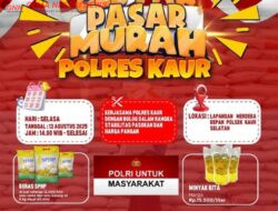 Polsek Nasal Bagi Semangat Kemerdekaan Lewat Pasar Murah