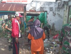 Peringati HUT TNI Ke-80, Koramil 408-04/KS Gelar Karya Bakti