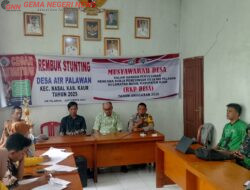 Musyawarah Desa Air Palawan Susun RKP Tahun 2026