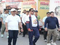 Semarak HUT Kuansing ke-26, Bupati Suhardiman Lepas Ribuan Peserta Gerak Jalan Santai