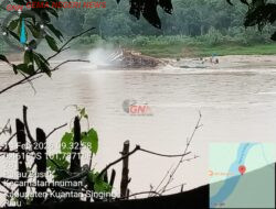 Belasan Rakit PETI di Sungai Kuantan Diduga Milik Oknum Guru dan Eks Anggota BPD