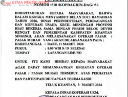 Operasi Pasar Murah Ramadan 2026 di Kuansing, Kadis Ungkap Komoditas hingga Keterbatasan Program