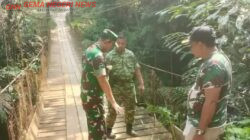 Dandim 0408/BS Tinjau Lokasi Pembangunan Jembatan Gantung di Desa Suka Jaya, Dorong Akses Masyarakat Lebih Baik