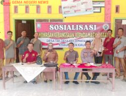 Pemdes Tri Jaya Gelar Sosialisasi Wawasan Kebangsaan, Perkuat Kerukunan Antarumat Beragama di Kecamatan Nasal