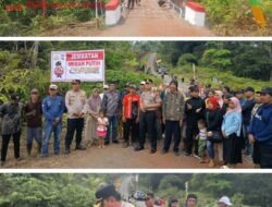 Gotong Royong Rehab Jembatan Merah Putih, Kapolres Kaur Turun Langsung Bersama Warga Nasal