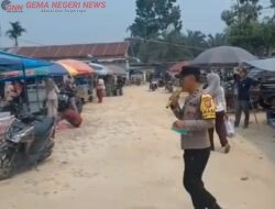 Cegah Karhutla di Musim Kemarau, Polsek Singingi dan Pemdes Air Emas Turun Langsung Edukasi Warga