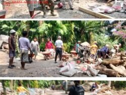 Jalan Tiga Kilometer Bertahun-tahun Tak Tersentuh, Warga Talang Jawa Kaur Patungan Perbaiki Akses yang Licin dan Berbahaya