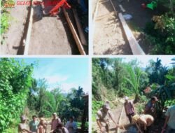 Pemdes Air Palawan Gelar Titik Nol Pembangunan Rabat Beton, Dorong Akses Warga Semakin Lancar