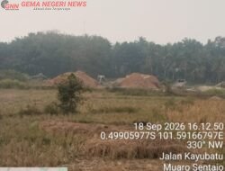 Empat Rakit Dompeng di Tengah Persawahan Muaro Sentajo, Material Tanah Menggunung: APH Diminta Turun