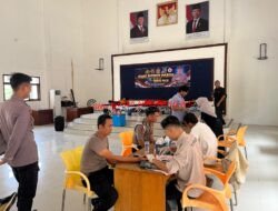 Peringati Hari Jadi Humas Polri ke-75, Polres Kaur Gelar Donor Darah